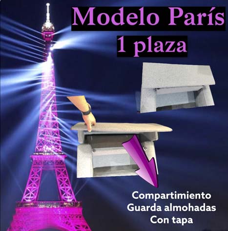 SOFA CAMA 1 Plaza Modelo Paris
